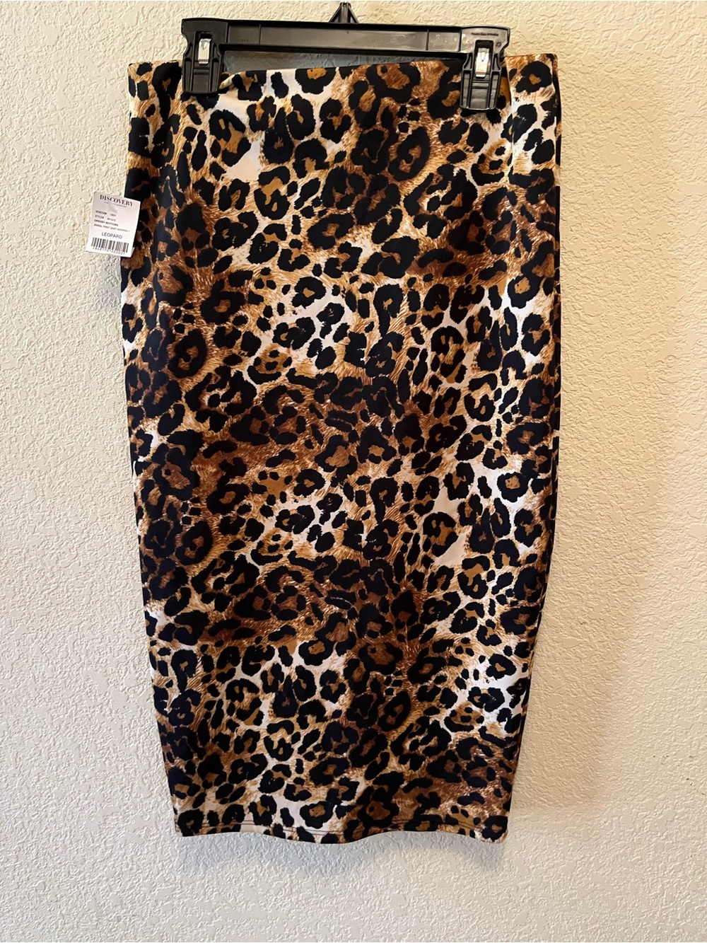 Discovery Leopard-Print Pencil Skirt - Brown/Black